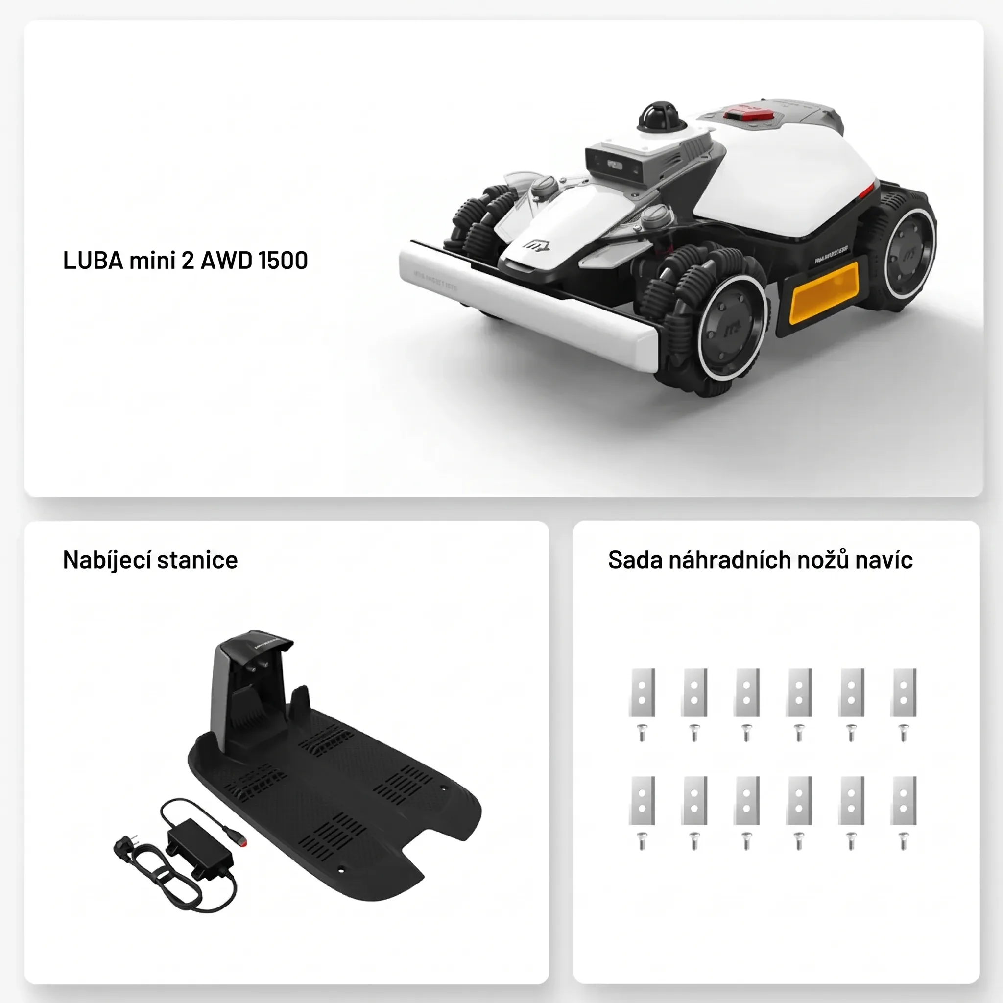 LUBA mini 2 AWD 1500 robotická sekačka — fotografie 4